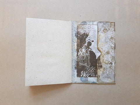 Notebook "grungy" // handmade by Melly 