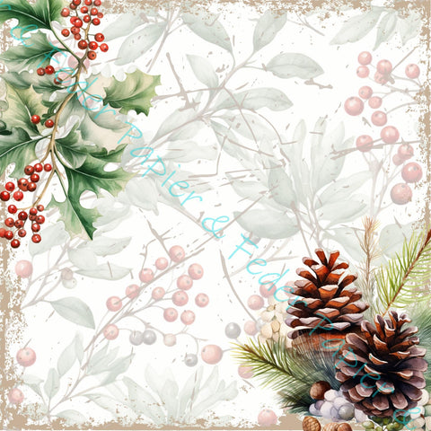 20 cm x 20 cm design paper "Winter Woodland" // 16 papers // 32 different designs // 200g/m² 