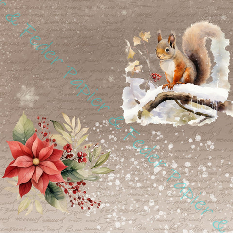 20 cm x 20 cm design paper "Winter Woodland" // 16 papers // 32 different designs // 200g/m² 