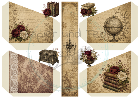 Design paper "Betty's herb garden" // 12 pages // DIN A 4 // printed on both sides