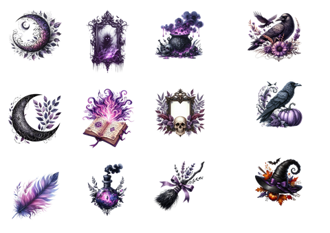 30 Die Cuts "Gothic (1)" // verschiedene Größen // 200g/m²