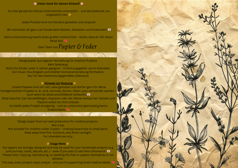 "Sini-Mini" Kreativset "Kräuter" // 17 Seiten // DIN A 4 // 110 g/m² und 160 g/m²