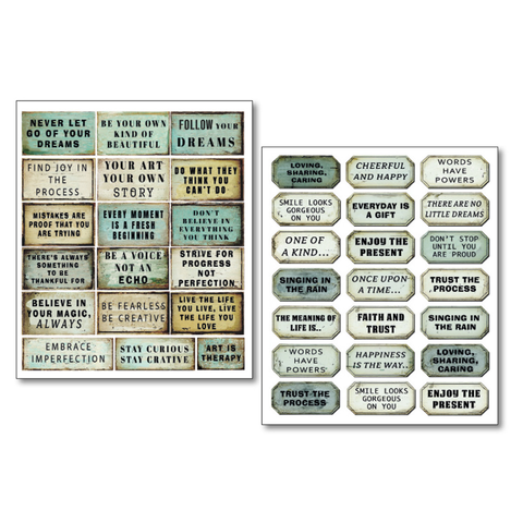 VORBESTELLUNG! "Kind Thoughts" // Mixed Media Stickers // 10 Blatt // Ciao Bella