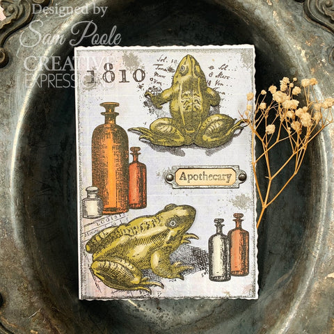 "Witches Brew" // Creative Expressions Stempel A 5 // Sam Poole