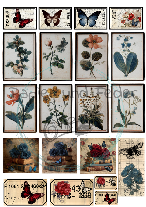 "Hello Autumn" // Ephemera &amp; Label Set // Paper &amp; Pen // 12 pages // printed on one side