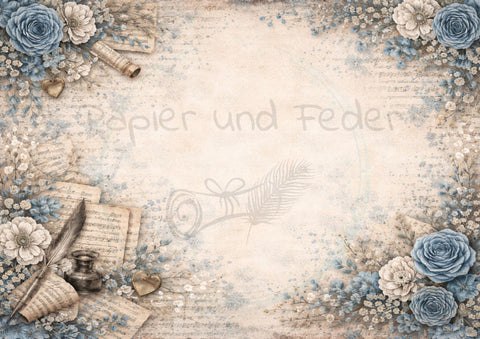 Design paper "Betty's herb garden" // 12 pages // DIN A 4 // printed on both sides