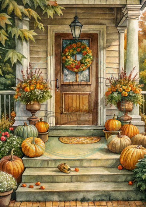 Kartenset zum Papierset Hyggetid"Herbst" // 24 Stück //2 verschiedene Größen // 200g/m²