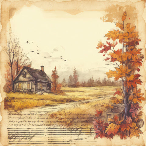 "Autumn Song" by Taylor Made Journals // Creative Expressions // 8 x 8 inch Paper Pad