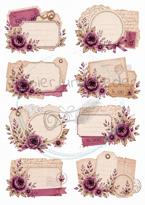 Design paper "Betty's herb garden" // 12 pages // DIN A 4 // printed on both sides