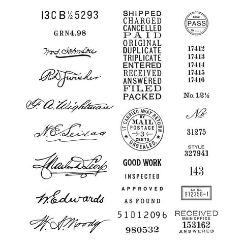 Spellbinders - Cathe Holden // Sign here // DIN A 6 Stempel