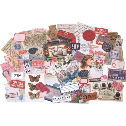 Tim Holtz // Ephemera Pack "Keepsakes" // 95 pieces