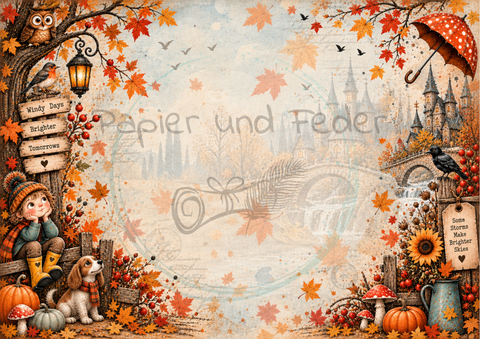 Design paper "Moin &amp; Ahoy" // 12 pages // DIN A 4 // printed on both sides