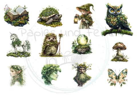 "Dreamcatcher" // Papermakeshappy // Ephemera set // 200 g/m²