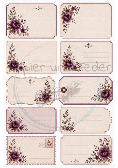 Design paper "Betty's herb garden" // 12 pages // DIN A 4 // printed on both sides