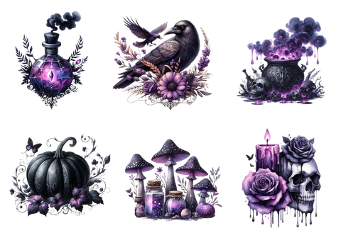 30 Die Cuts "Gothic (1)" // verschiedene Größen // 200g/m²