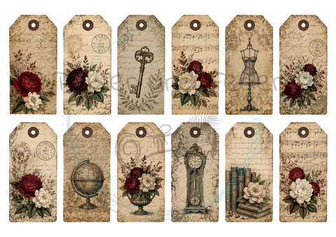 Design paper "Betty's herb garden" // 12 pages // DIN A 4 // printed on both sides
