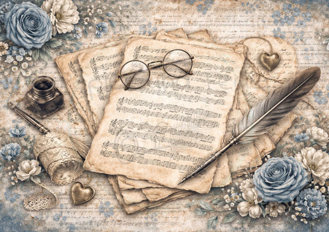 Design paper "Betty's herb garden" // 12 pages // DIN A 4 // printed on both sides