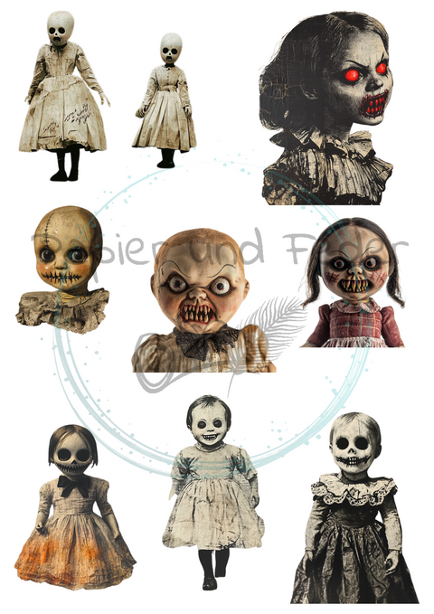 25 Die Cuts "Schlotternacht 2025 - Auf dem Jahrmarkt des Grauens" // 200g/m²