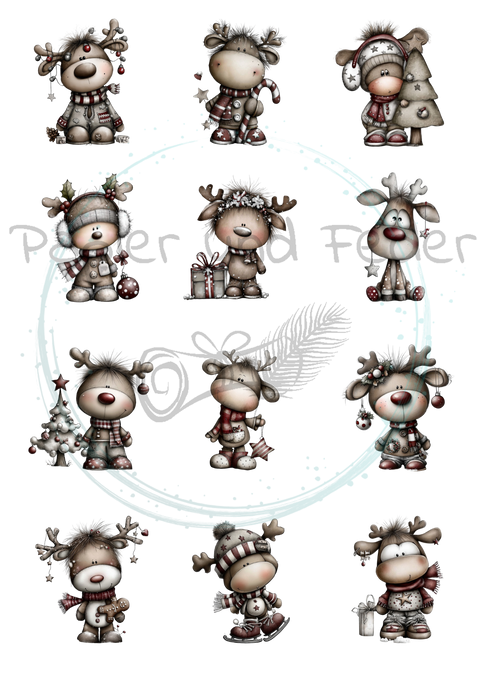 18 Die Cuts for the paper set "Moin &amp; Ahoy" // various sizes // 200g/m²