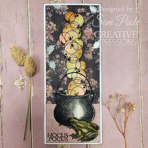 "Witches Brew" // Creative Expressions Stempel A 5 // Sam Poole