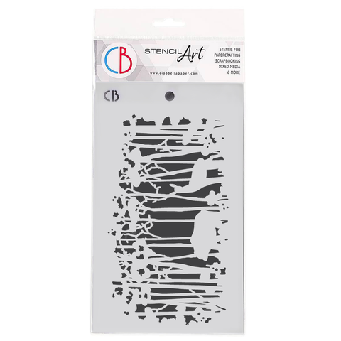 Texture Stencil // 12,5x20cm Deer forest  // Ciao Bella