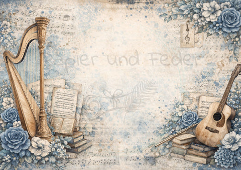 Design paper "Betty's herb garden" // 12 pages // DIN A 4 // printed on both sides