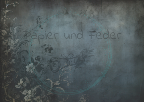 Designpapier "Dunkle Geheimnisse" // 8 Blatt // DIN A 4 // doppelseitig bedruckt // 110 g/m²