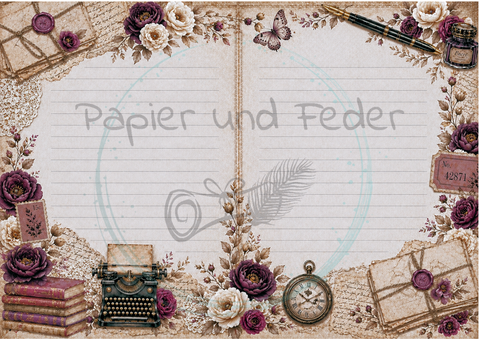 Design paper "Betty's herb garden" // 12 pages // DIN A 4 // printed on both sides