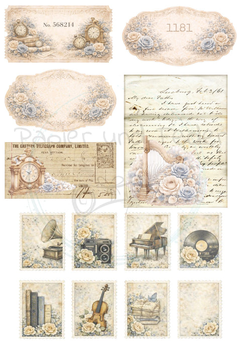 Design paper "Betty's herb garden" // 12 pages // DIN A 4 // printed on both sides