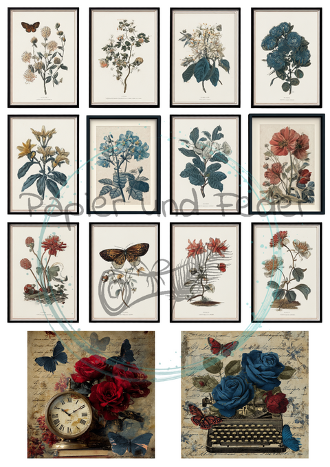 "Hello Autumn" // Ephemera &amp; Label Set // Paper &amp; Pen // 12 pages // printed on one side