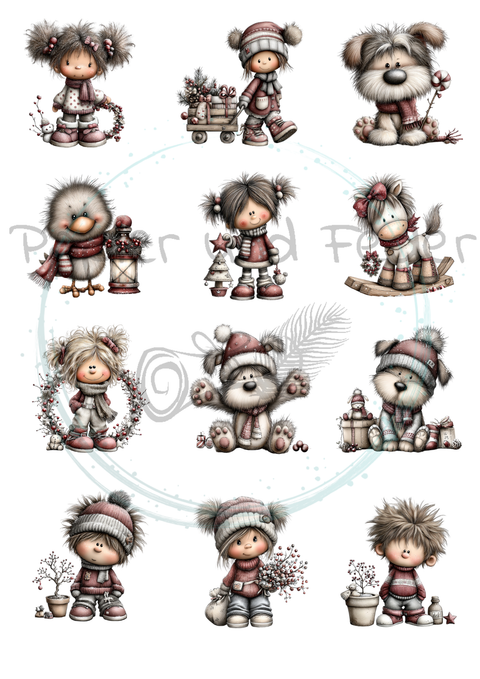 18 Die Cuts for the paper set "Moin &amp; Ahoy" // various sizes // 200g/m²