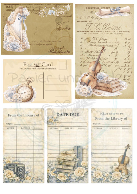 Design paper "Betty's herb garden" // 12 pages // DIN A 4 // printed on both sides