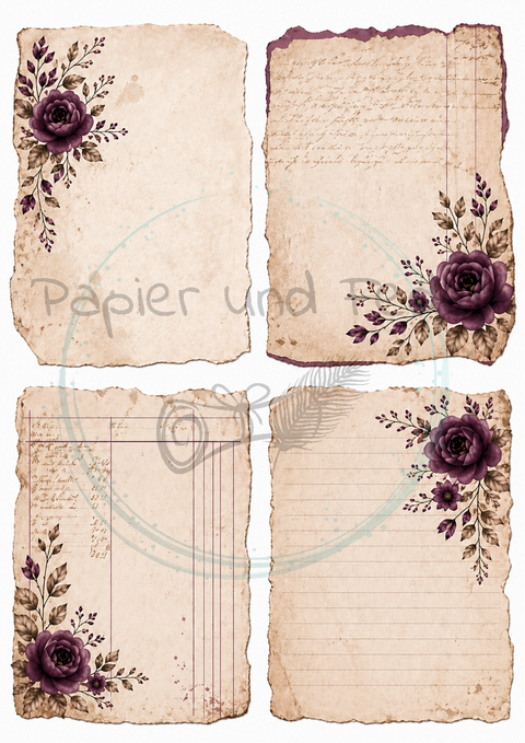 Design paper "Betty's herb garden" // 12 pages // DIN A 4 // printed on both sides