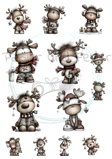 18 Die Cuts for the paper set "Moin &amp; Ahoy" // various sizes // 200g/m²