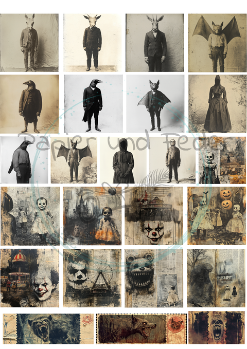 "Hello Autumn" // Ephemera &amp; Label Set // Paper &amp; Pen // 12 pages // printed on one side