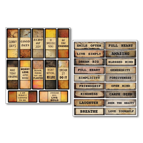 VORBESTELLUNG! "Kind Thoughts" // Mixed Media Stickers // 10 Blatt // Ciao Bella