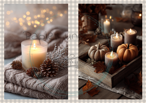 Motivpapier Hyggetid "Herbst" // 6 Seiten // DIN A 4 // einseitig bedruckt // 160 g/m²