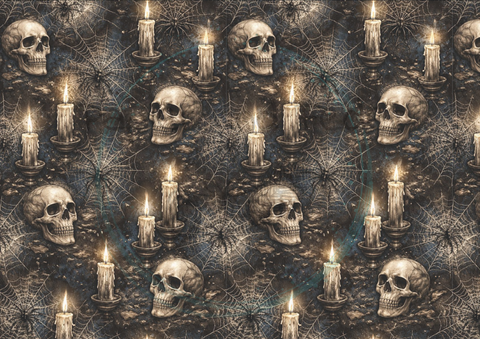 Designpapier "Dunkle Geheimnisse" // 8 Blatt // DIN A 4 // doppelseitig bedruckt // 110 g/m²