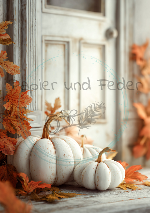 Kartenset zum Papierset Hyggetid"Herbst" // 24 Stück //2 verschiedene Größen // 200g/m²