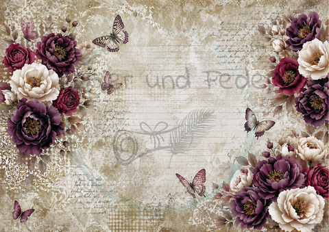 Design paper "Betty's herb garden" // 12 pages // DIN A 4 // printed on both sides
