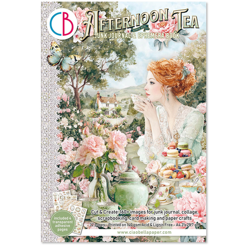 VORBESTELLUNG! Junk Journal Ephemera Book "Afternoon Tea" // Ciao Bella // 32 Seiten