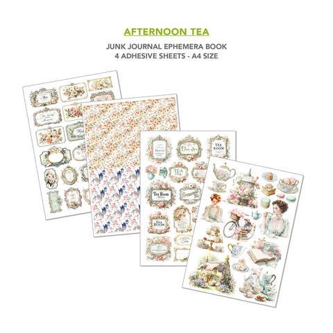 VORBESTELLUNG! Junk Journal Ephemera Book "Afternoon Tea" // Ciao Bella // 32 Seiten