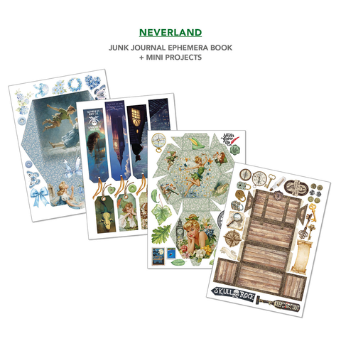 VORBESTELLUNG! Junk Journal Ephemera Book "Neverland" // Ciao Bella // 32 Seiten