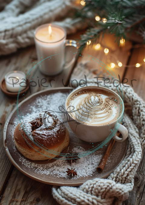 Kartenset zum Papierset Hyggetid "Winter" // 24 Stück //2 verschiedene Größen // 200g/m²