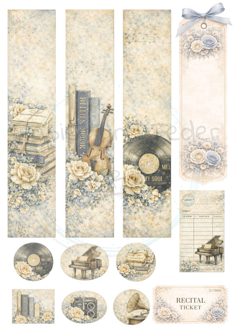 Design paper "Betty's herb garden" // 12 pages // DIN A 4 // printed on both sides