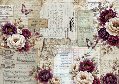 Design paper "Betty's herb garden" // 12 pages // DIN A 4 // printed on both sides