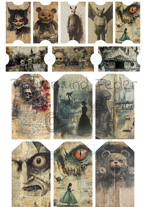 "Hello Autumn" // Ephemera &amp; Label Set // Paper &amp; Pen // 12 pages // printed on one side