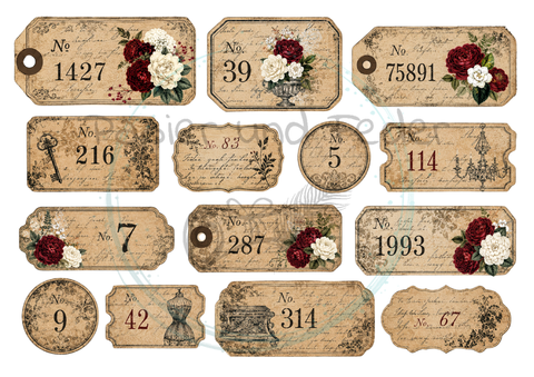 Design paper "Betty's herb garden" // 12 pages // DIN A 4 // printed on both sides