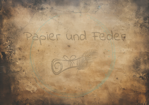 Designpapier "Dunkle Geheimnisse" // 8 Blatt // DIN A 4 // doppelseitig bedruckt // 110 g/m²