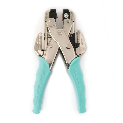 We R Makers Crop-A-Dile // Hole Punch & Eyelet Setter (teal)